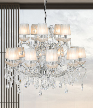 오베르 갓 15등(900파이 크롬/골드) 크리스탈샹들리에 대형샹들리에
