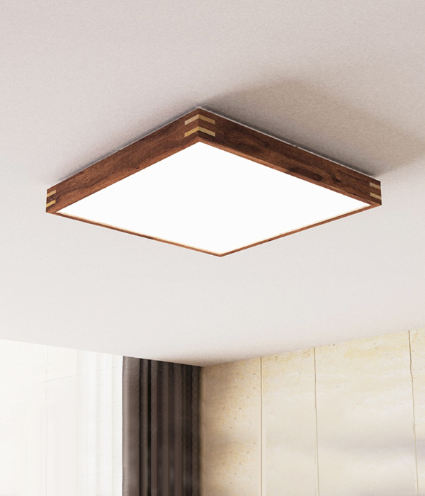 우드사각방등 클래스 원목 사각방등, 국산LED방등 안방등 80W