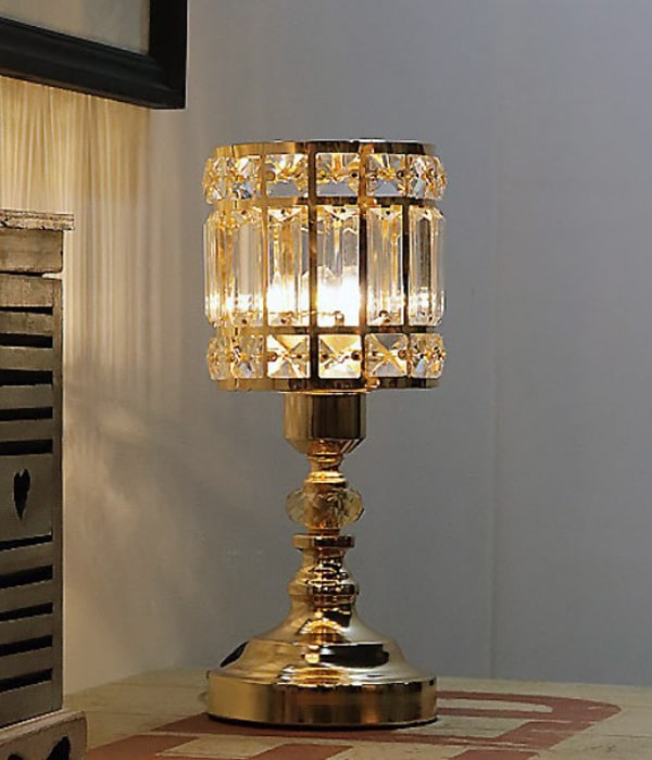 안단티노 미니 크리스탈 침실스탠드 (골드, 크롬)